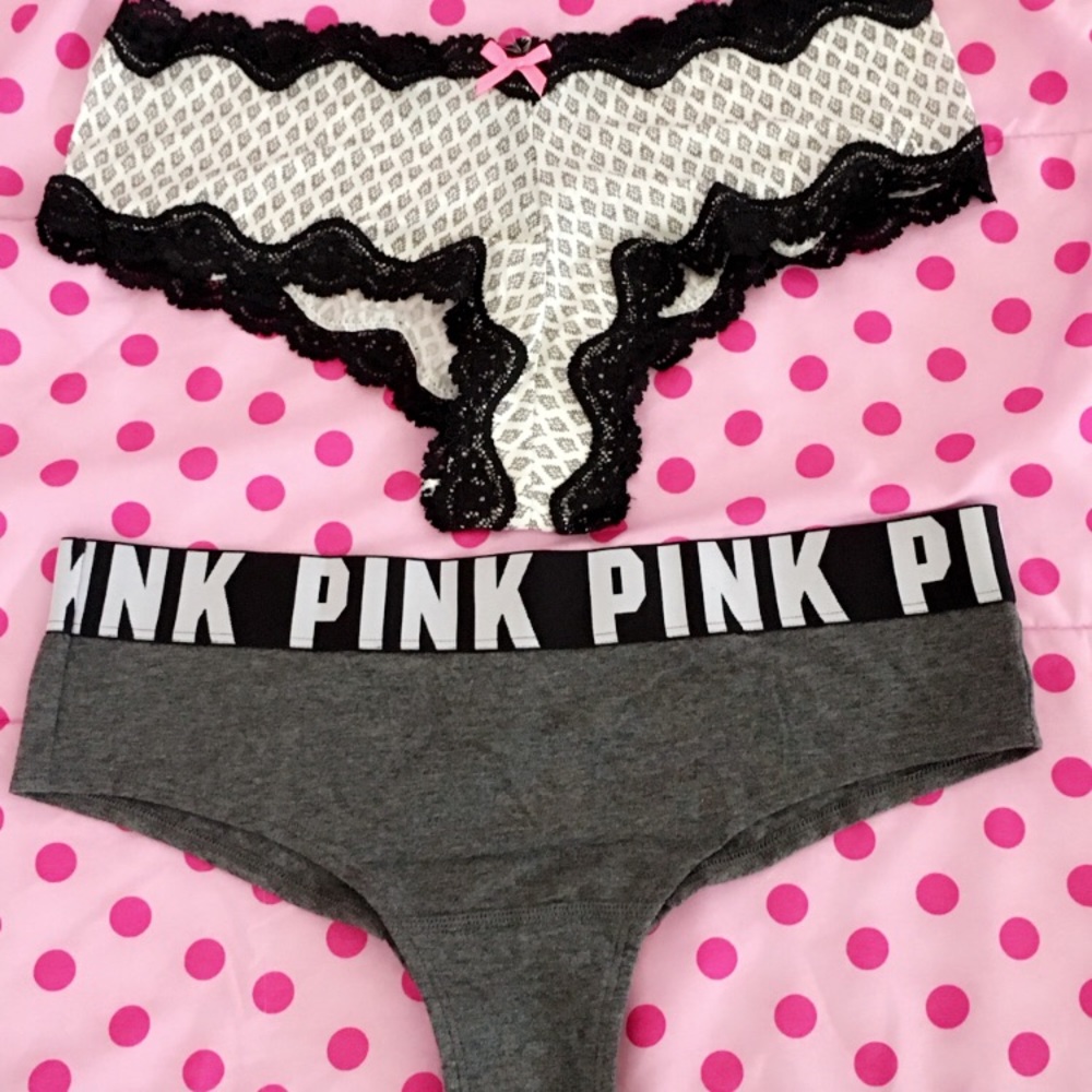 7 brand new pairs of pink panties.